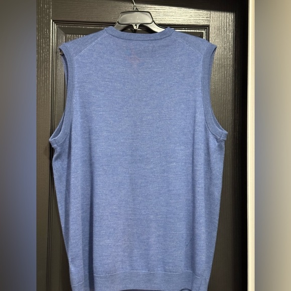 Hart Schaffner Marx Blue Extra Fine Merino Wool Vest NWT XL Tall - Picture 4 of 5